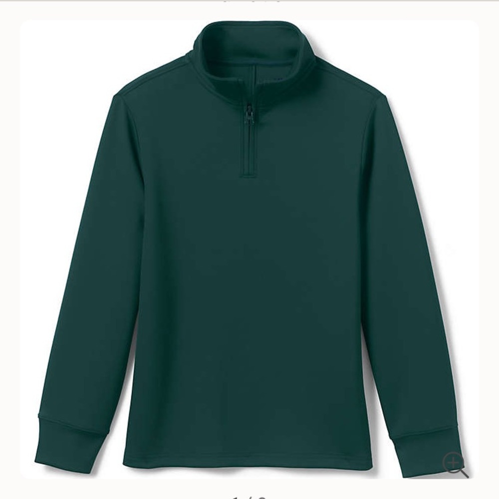 Lands end kids pull over half zip active
